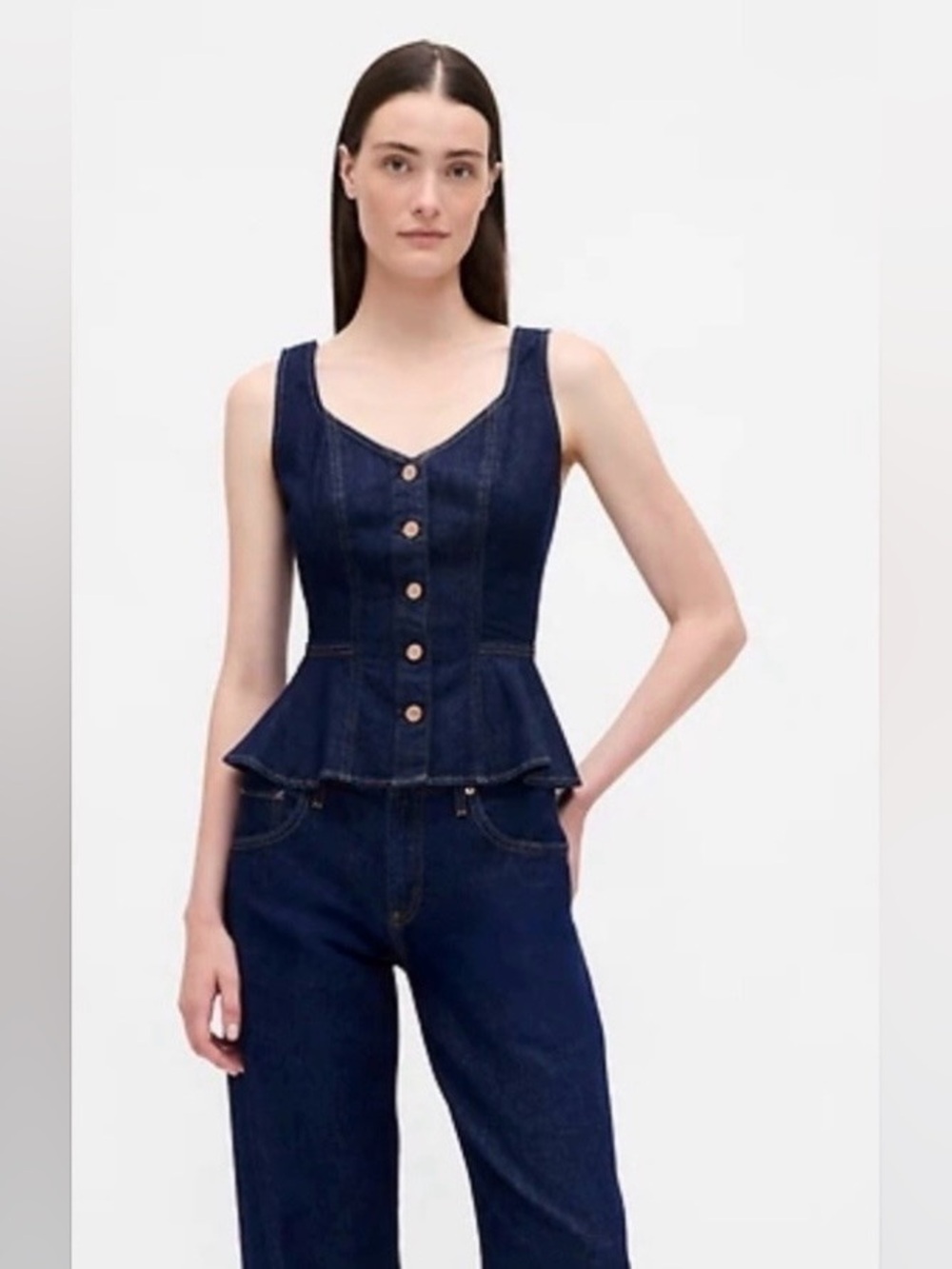 Denim Peplum Tank
Top | Gap Size Medium
